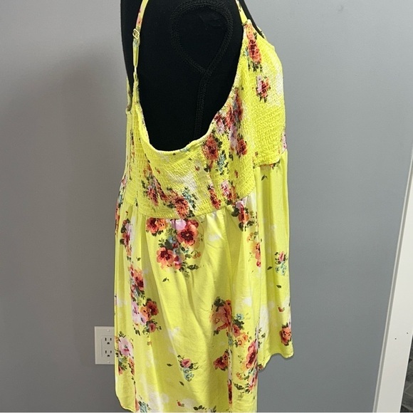 Torrid Floral Tank Top - Yellow and Multicolor - Picture 6 of 6